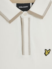 Lyle & Scott White Boys Concealed Placket Polo Shirt - Image 6 of 7