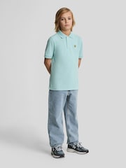 Lyle & Scott Blue Boys Classic Polo Shirt - Image 3 of 7