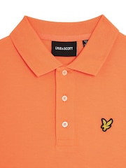 Lyle & Scott Orange Boys Classic Polo Shirt - Image 2 of 3