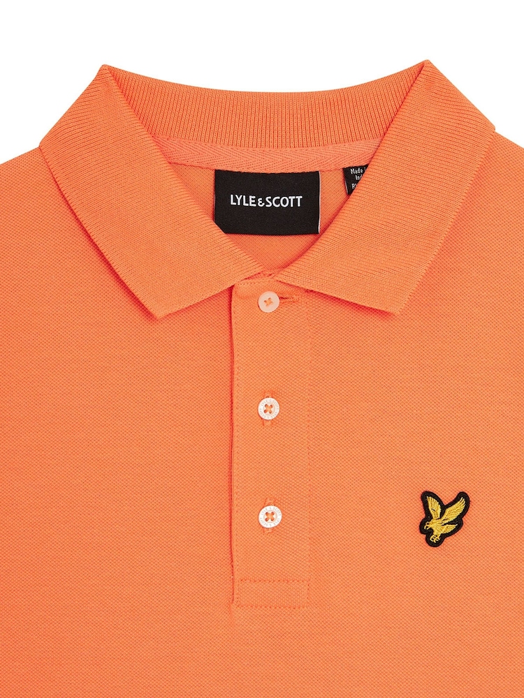 Lyle & Scott Orange Boys Classic Polo Shirt - Image 2 of 3