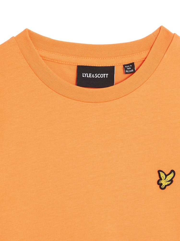 Lyle & Scott Orange Boys Essentials Crew Neck T-Shirt - Image 3 of 3