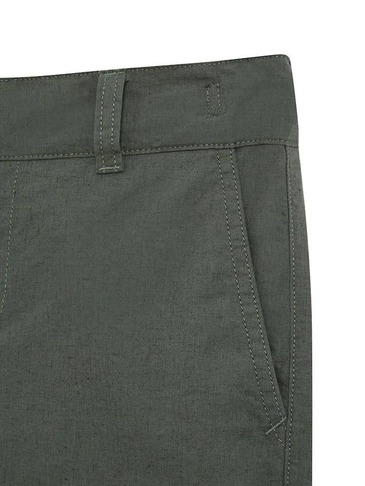 Lyle & Scott Green Boys Linen Shorts - Image 3 of 3 Lyle & Scott Green Boys Linen Shorts - Image 3 of 3