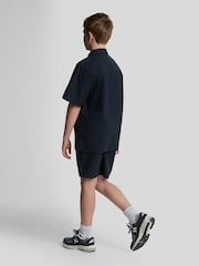 Lyle & Scott Navy Boys Linen Shorts - Image 3 of 7