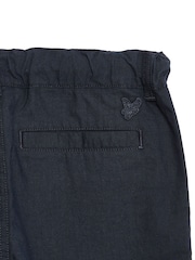 Lyle & Scott Navy Boys Linen Shorts - Image 7 of 7