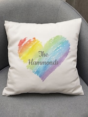 Personalised Pride Heart LGBTQ Cushion - Image 3 of 4