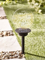 Personalised Solar "Our Happy Place" Stake Light by Loveabode - Image 2 of 4