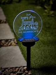 Personalised Solar "Our Happy Place" Stake Light by Loveabode - Image 3 of 4