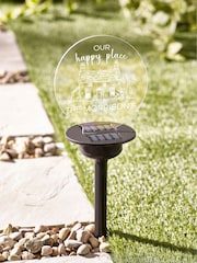 Personalised Solar "Our Happy Place" Stake Light by Loveabode - Image 4 of 4