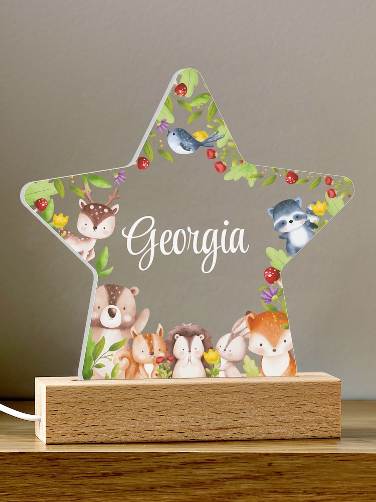 Personalised Woodland Night Light by Loveabode - Image 2 of 4