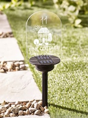 Personalised Solar Winter House Stake by Loveabode - Image 2 of 4