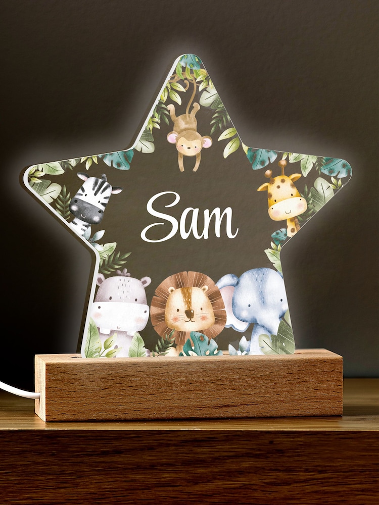 Personalised Jungle Night Light by Loveabode - Image 4 of 4