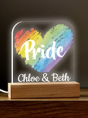 Personalised Pride "Heart" Light by Loveabode - Image 1 of 4