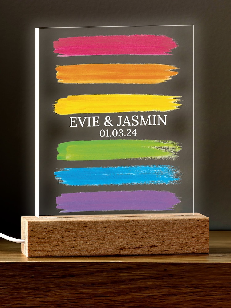 Loveabode Natural Personalised Pride Night Light - Image 1 of 4