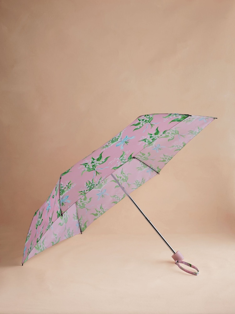 Cath Kidston Pink Lily Of The Valley Umbrella - Image 1 of 6