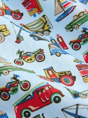 Blue Transport Cath Kidston 100% Cotton Short Sleeve Shirt (3mths-7yrs) - Image 8 of 8