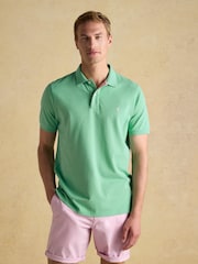 Joules Woody Light Green Cotton Pique Polo Shirt - Image 1 of 6