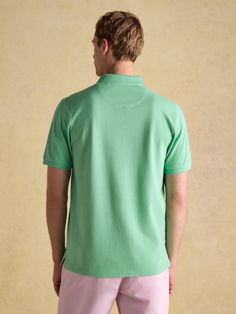 Joules Woody Light Green Cotton Pique Polo Shirt - Image 2 of 6