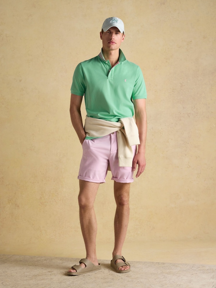Joules Woody Light Green Cotton Pique Polo Shirt - Image 3 of 6