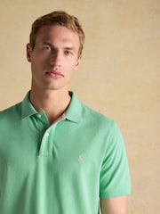 Joules Woody Light Green Cotton Pique Polo Shirt - Image 4 of 6