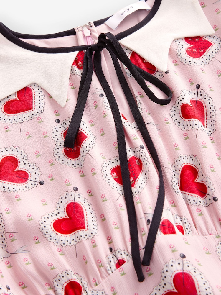 Cath Kidston Pink Hearts Tea Dress - Image 3 of 3