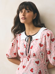 Cath Kidston Pink Hearts Tea Dress - Image 6 of 9
