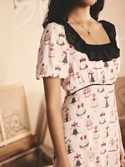 Cath Kidston Pink Dolly Muse Tea Dress - Image 4 of 9