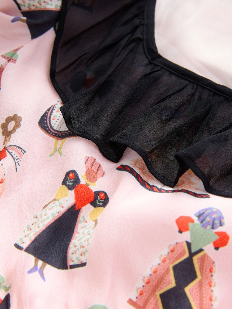 Cath Kidston Pink Dolly Muse Tea Dress - Image 4 of 6