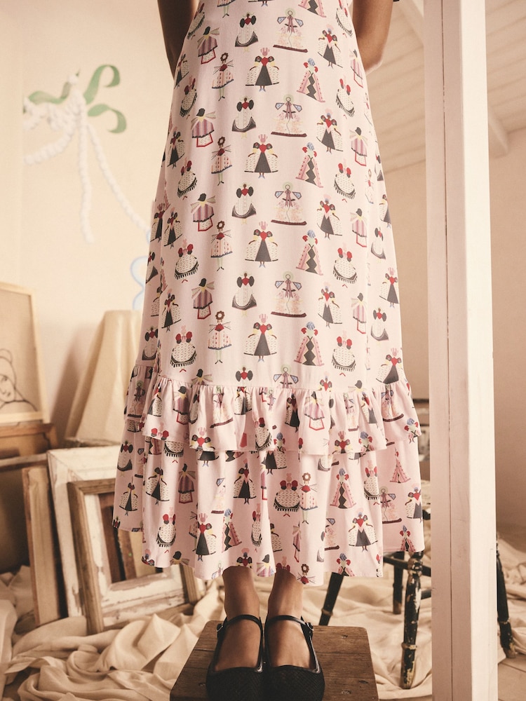 Cath Kidston Pink Dolly Muse Tea Dress - Image 5 of 6