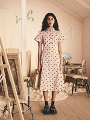 Cath Kidston Pink Spot 100% Cotton Shirt Dress - Image 1 of 11