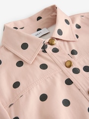 Cath Kidston Pink Spot 100% Cotton Shirt Dress - Image 10 of 11