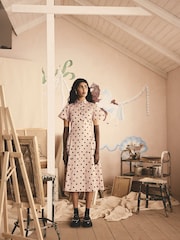 Cath Kidston Pink Spot 100% Cotton Shirt Dress - Image 4 of 11