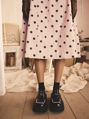 Cath Kidston Pink Spot 100% Cotton Shirt Dress - Image 8 of 11
