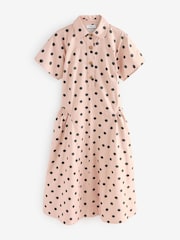 Cath Kidston Pink Spot 100% Cotton Shirt Dress - Image 9 of 11