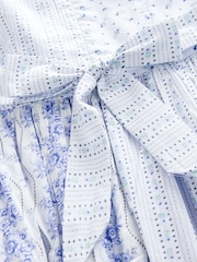 Cath Kidston Blue Floral 100% Cotton Sleeveless Dress - Image 7 of 8