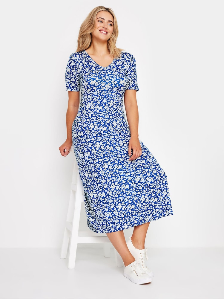 M&Co Ditsy V-Neck Midi Dress - Bild 2 von 6 M&Co Ditsy V-Neck Midi Dress - Bild 2 von 6