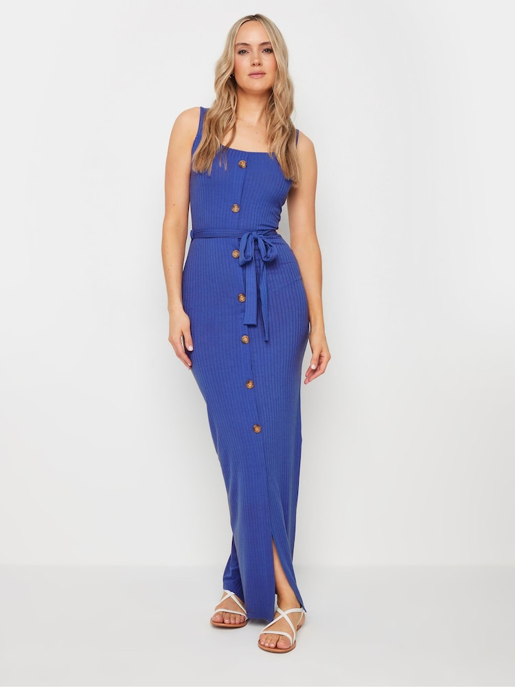Long Tall Sally Fără mâneci Ribbed Button Thru Rochie - Image 1 of 4
