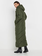 Long Tall Sally Green Maxi Longline Padded Coat - Image 3 of 5
