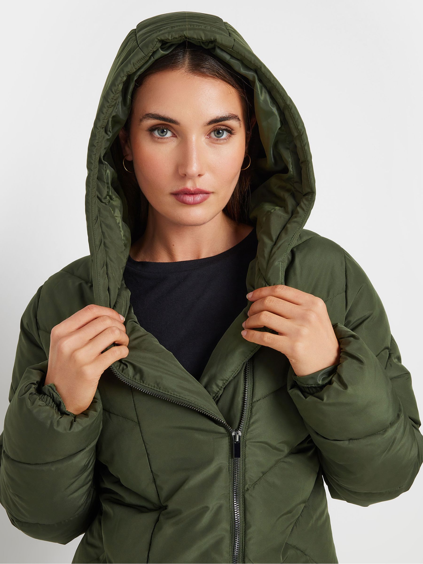 Tall padded coat clearance