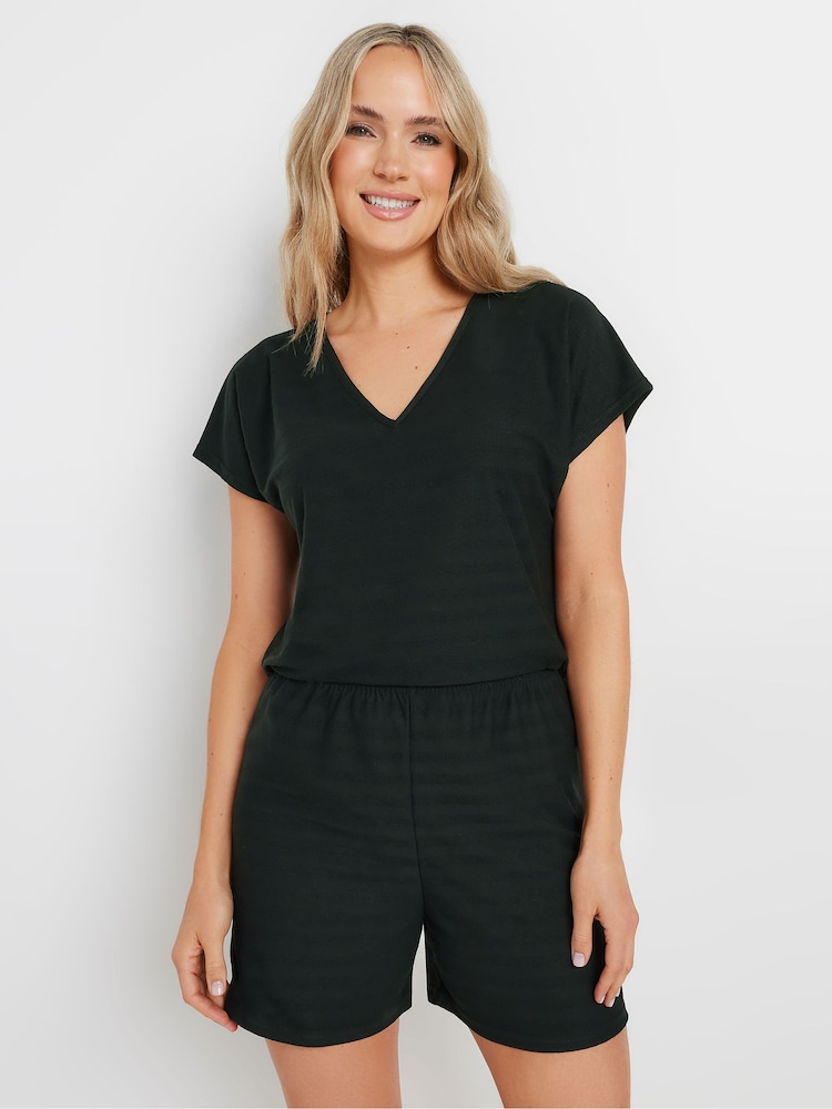 Long Tall Sally Black Shadow Jersey Shorts - Image 1 of 5