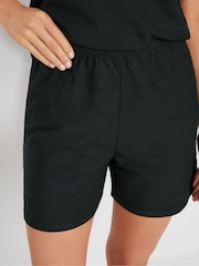 Long Tall Sally Black Shadow Jersey Shorts - Image 4 of 5