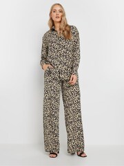 Long Tall Sally Natural Long Sleeve Animal Print Shirt - Image 2 of 5