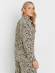 Long Tall Sally Natural Long Sleeve Animal Print Shirt - Image 3 of 5