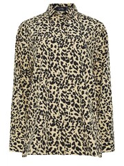 Long Tall Sally Natural Long Sleeve Animal Print Shirt - Image 5 of 5
