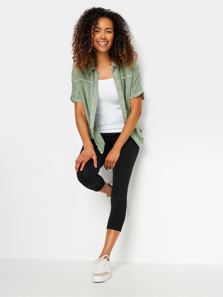 M&Co Black Cropped Leggings - Image 2 of 5