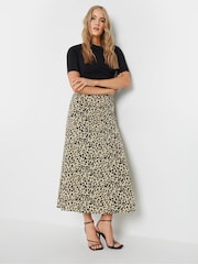 Long Tall Sally Natural Animal Print Maxi Skirt - Image 1 of 5