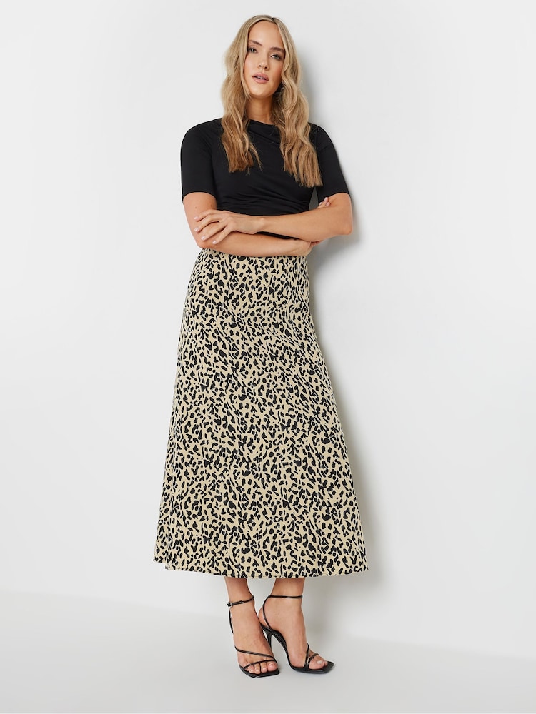 Long Tall Sally Natural Animal Print Maxi Skirt - Image 1 of 5