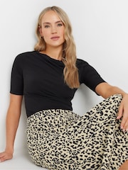 Long Tall Sally Natural Animal Print Maxi Skirt - Image 4 of 5