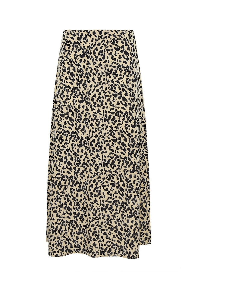 Long Tall Sally Natural Animal Print Maxi Skirt - Image 5 of 5