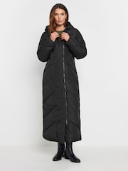Long Tall Sally Black Maxi Longline Padded Coat - Image 2 of 5