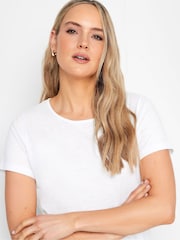 Long Tall Sally Short Sleeve Scoop Neck Slub 100% Cotton T-Shirt - Imagen 4 de 4
